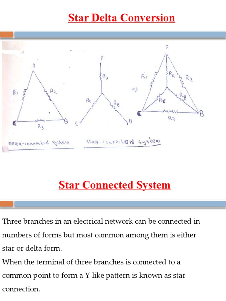 Star to Delta Conversion Explained | PDF