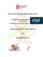 Normativa de Badminton 2022 23