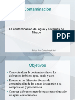 Contaminación: La Contaminación Del Agua y Sistemas de Filtrado