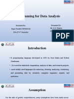 Programming For Data Analysis