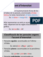 Accent D'intensitat: Síl Laba Tònica Dran Ri Fè