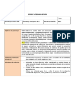 Rúbrica de Evaluación: Curso