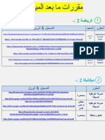 مقررات ما بعد الميد ترم