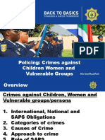 1 - SAPS - Crimes - women, children vulnerable groups - Brigadier A Pienaar-