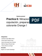 Practica 6: Nitracion Y: Copulación, Preparación Del Colorante Orange I