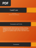 Land Law: Session Three Easements, Profits and Mortgages