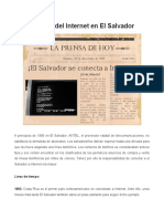 Historia Del Internet en El Salvador