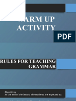 Rules For Teaching Grammar