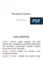 Penalaran Hukum: Kuliah Kedua