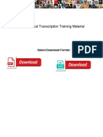 Medical Transcription 3zyi Training Material