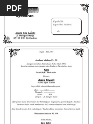 60 Contoh Undangan Yasinan Aqiqah Gratis Terbaik