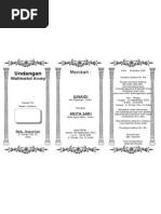 Undangan Nikah Bahasa Jawa