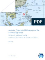 Analysis - China Philippines Scarborough Shoal