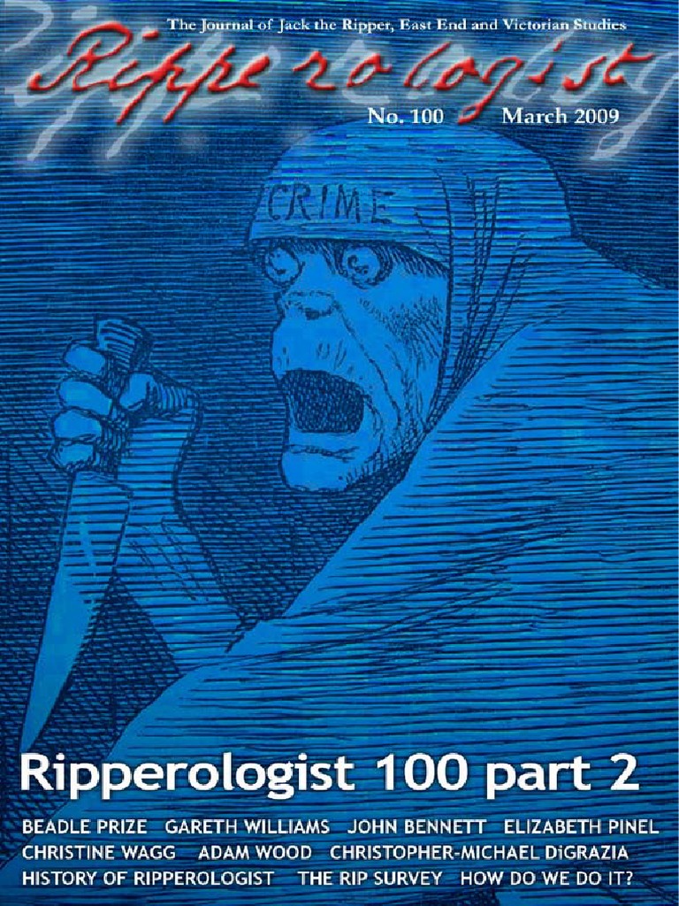 Ripperologist 100 PT 2 | PDF | Jack The Ripper | Newspapers