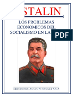 J. Stalin: Los Problemas Economicos Del Socialismo en La Urss