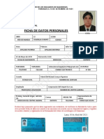 Ficha DE Datos Personales: Secretaria General