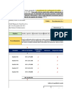 Cédula: Procedimiento de Confirmación de Saldos Con Clientes