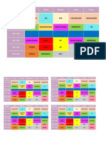 Horario Lunes Martes Miércoles Jueves Viernes: Comunicaciòn CTA Arte Comunicación Comunicación