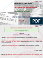 3 - Lei nº 4.5331975 e suas alterações - dispõe sobre o Regime de Promoção dos Oficiais da PM