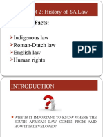 CHAPTER 2 HISTORY OF SOUTH AFRICAN LAW Legal History