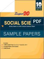 Class 10 Social Science Super 20 Sample Papers