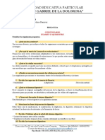 CUESTIONARIO EXAMEN II QUIMESTRE - 1ero BT Biología