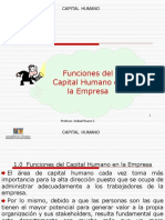 Funciones Del Capital Humano en La Empresa: Punto 1