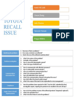 2010 Toyota Recall Issue