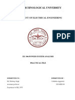 DTU EE-304 Power System Analysis Practical File