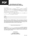 Carta - Entrega de Donacion