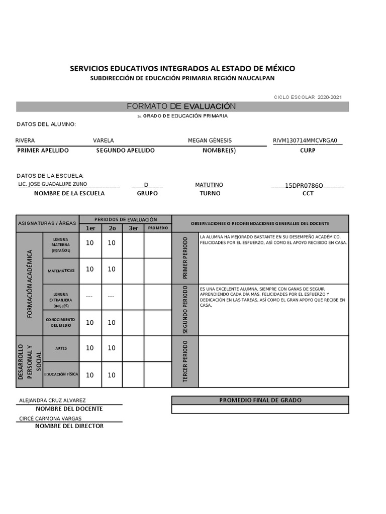 Servicios Educativos Integrados Al Estado de México | PDF