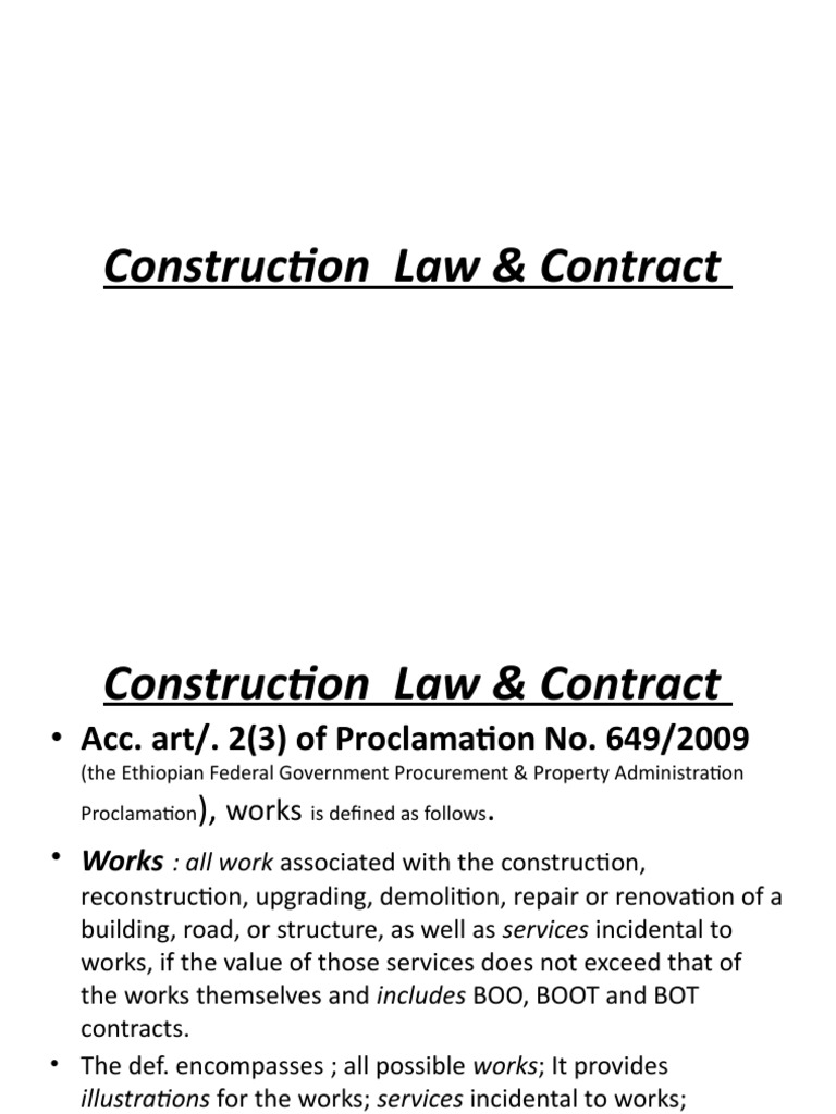Construction Law & Contract PDF Employment Legal Liability