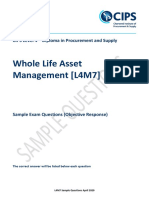 Whole Life Asset Management (L4M7) : CIPS Level 4 - Diploma in Procurement and Supply