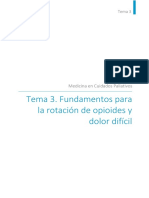 Tema 3 Fundamentos para La Rotación de Opioides y Dolor Difícil