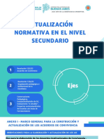 Actualización Normativa en El Nivel Secundario