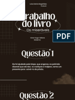 Trabalho Do Livro: Os Miseráveis