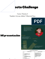 Proyecto Challenge: Curso: Tutoría I Nombre: Geyson Aldair Villarreal Sosa