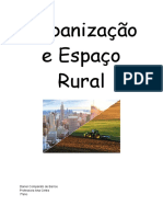 Brasil- Urbanização e Espaço Rural. 