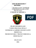 " Unidad Académica: Escuela de Educacion Superior Tecnico Profesional de La PNP "Huancayo