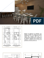 Diseño de interiores de vivienda: modificación de acabados y áreas seleccionadas