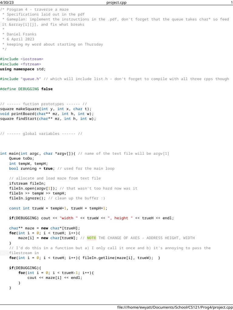 Project | PDF | Computer Programming | Programming Paradigms