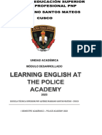 Unidad Académica Módulo Desarrollado: I Semestre Académico - Police Academy 2023