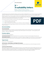 Reasons Why - : For Use in Client Suitability Letters