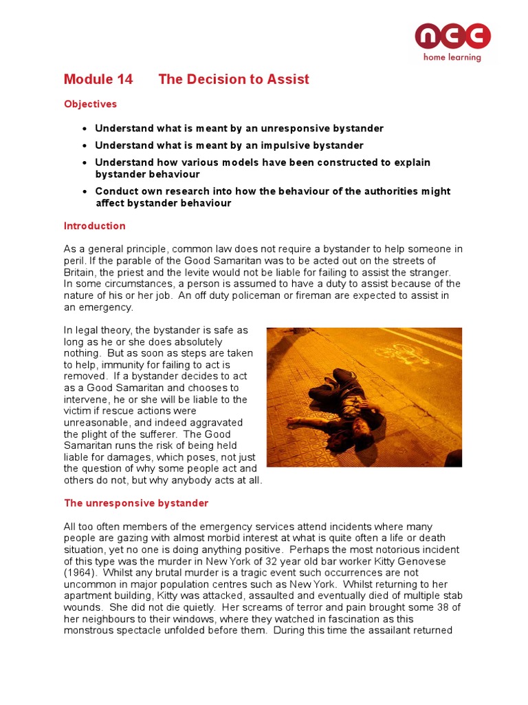 Module 14 underpinning knowledge pdf emergency empathy