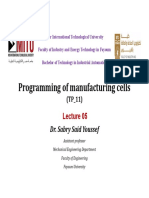 Lec.05 Programming of Manufacturing Cells