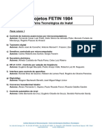 Índice de Projetos Da FETIN - 1984 A 2011