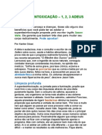 Superdesintoxicação - 1, 2, 3 Adeus Barriga - Karine César - Jason Vale - Prevenção