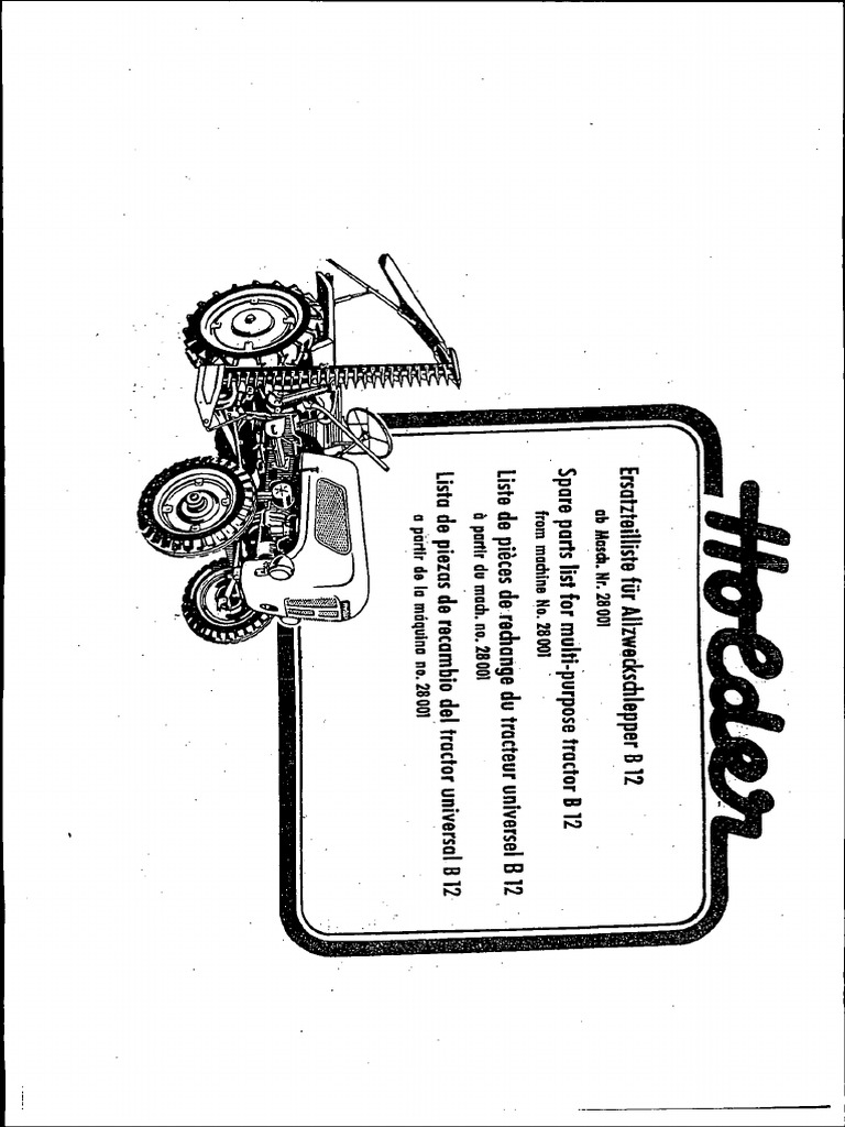 B12 Et-Liste Ab Masch.-Nr. 28001 Mit Motor D600 02 | PDF