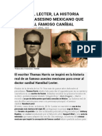 Hannibal Lecter, La Historia Real Del Asesino Mexicano Que Inspiró Al Famoso Caníbal