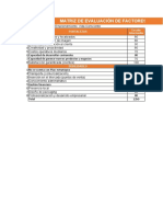 Matriz de Evaluación de Factores Internos: Fortalezas Escala Intermedia